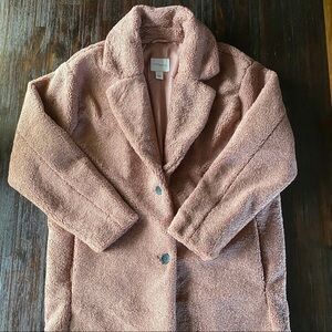 Daily Ritual Blush Teddy Jacket